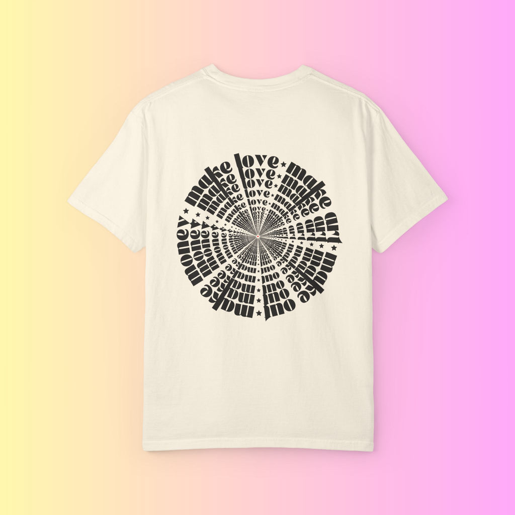 Vintage Style, Make Love, Make Art, Graphic T-shirt