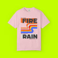 Vintage Style Band Tee, Fire and Rain