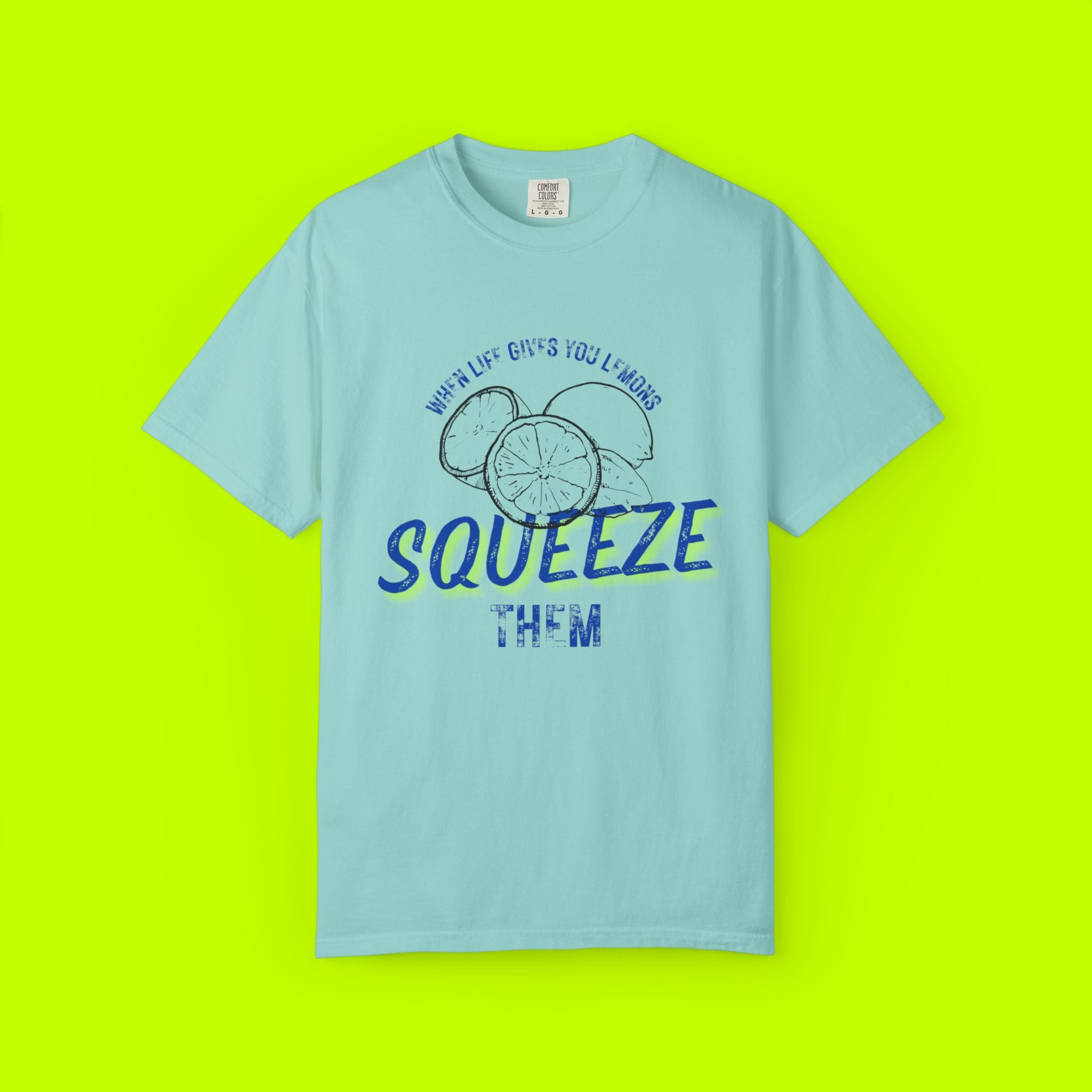Vintage Lemon Graphic Tee - Unisex Garment-Dyed T-shirt
