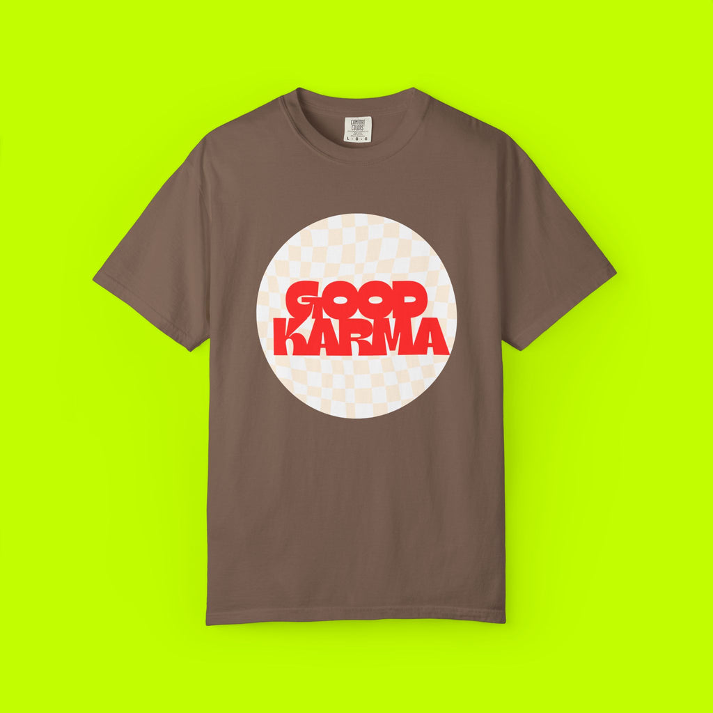 Modern Vintage Style, Good Karma t-shirt