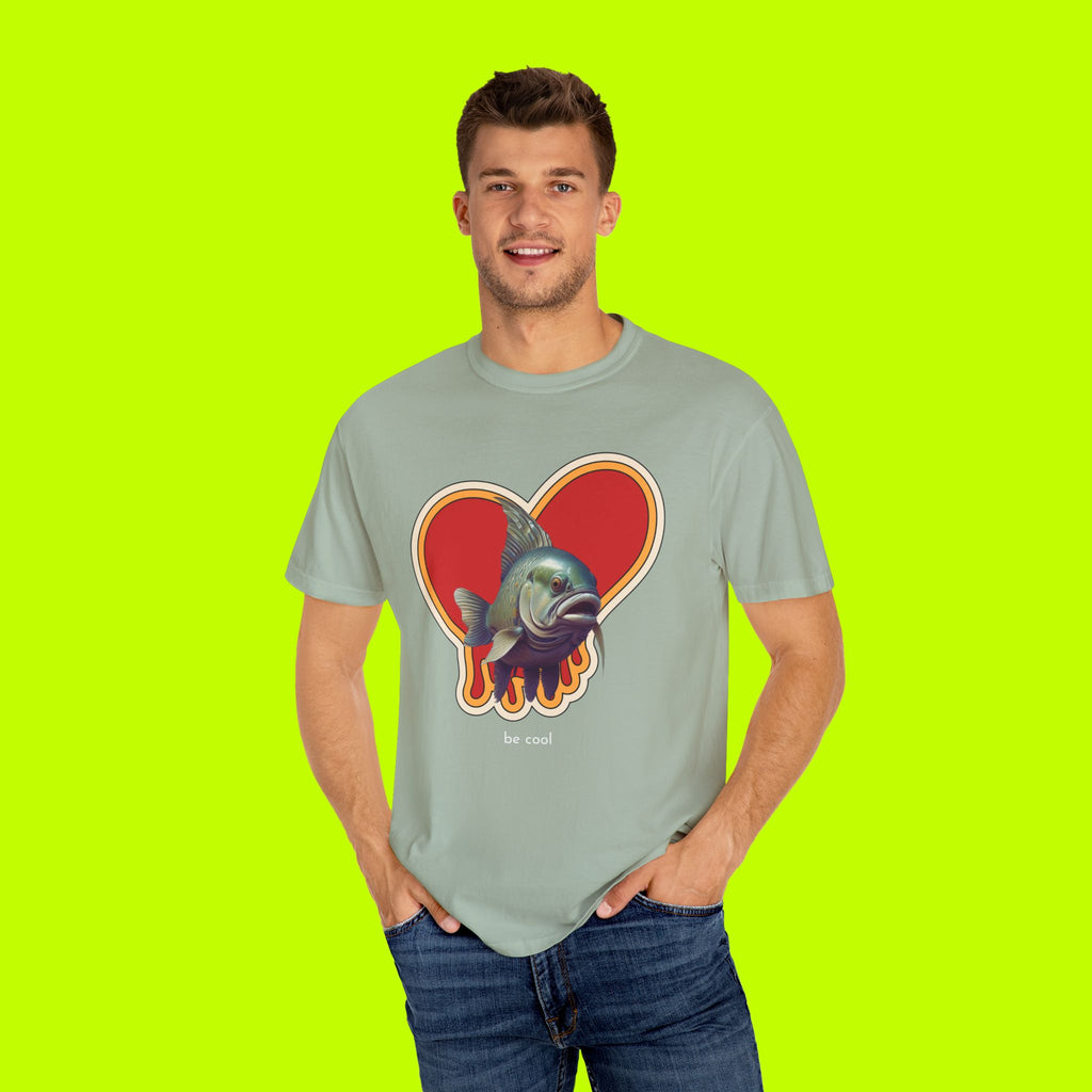 Fish In Love Vintage Style T-shirt