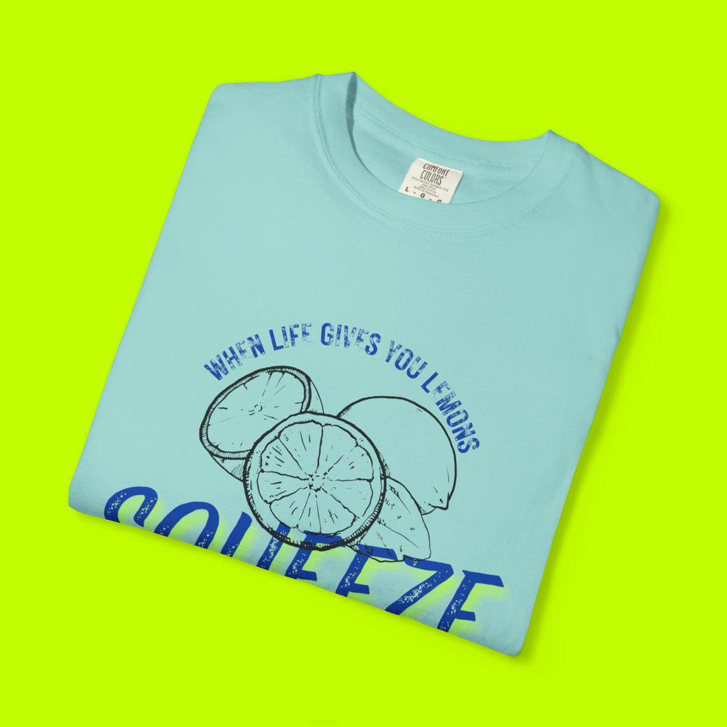 Vintage Lemon Graphic Tee - Unisex Garment-Dyed T-shirt