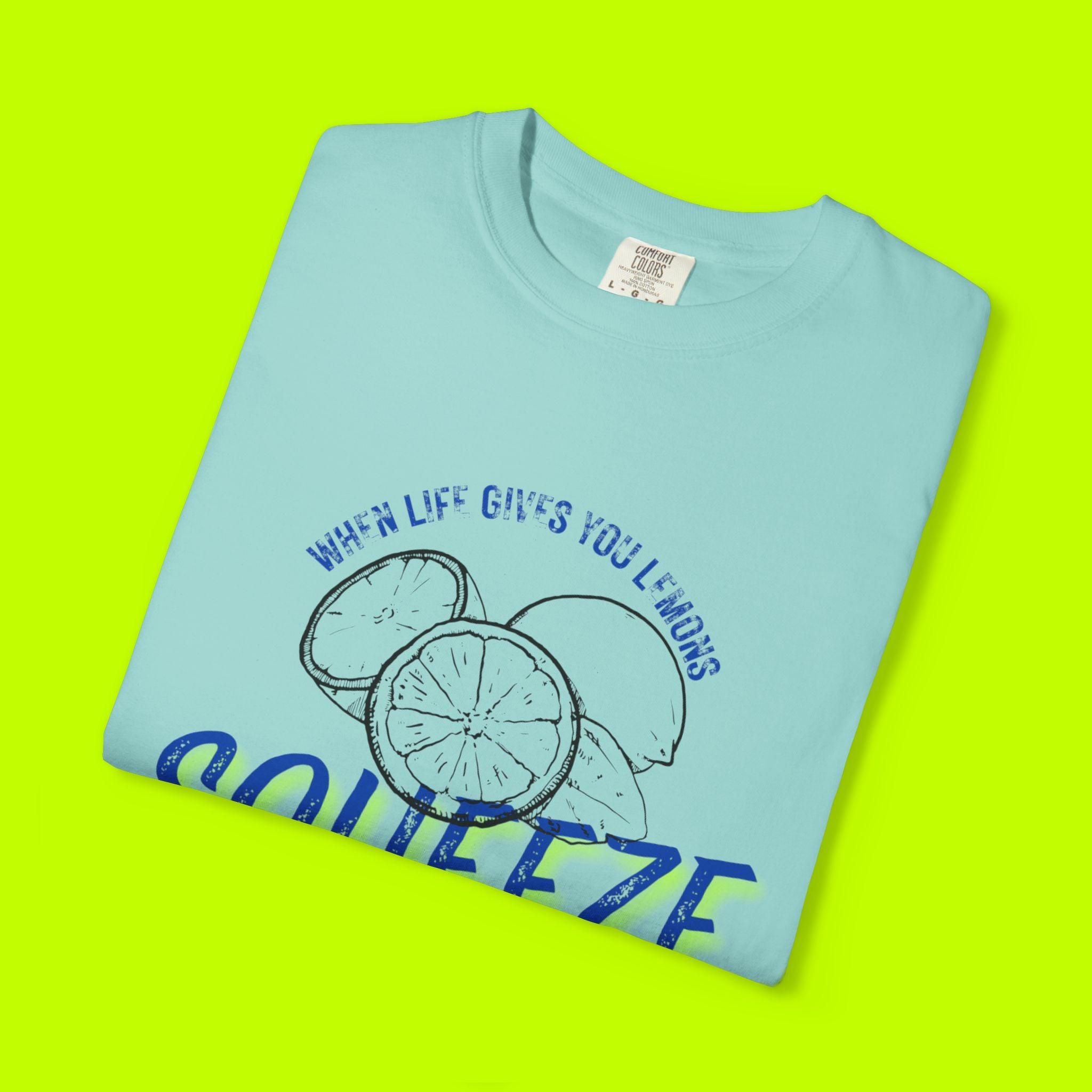 Vintage Lemon Graphic Tee - Unisex Garment-Dyed T-shirt