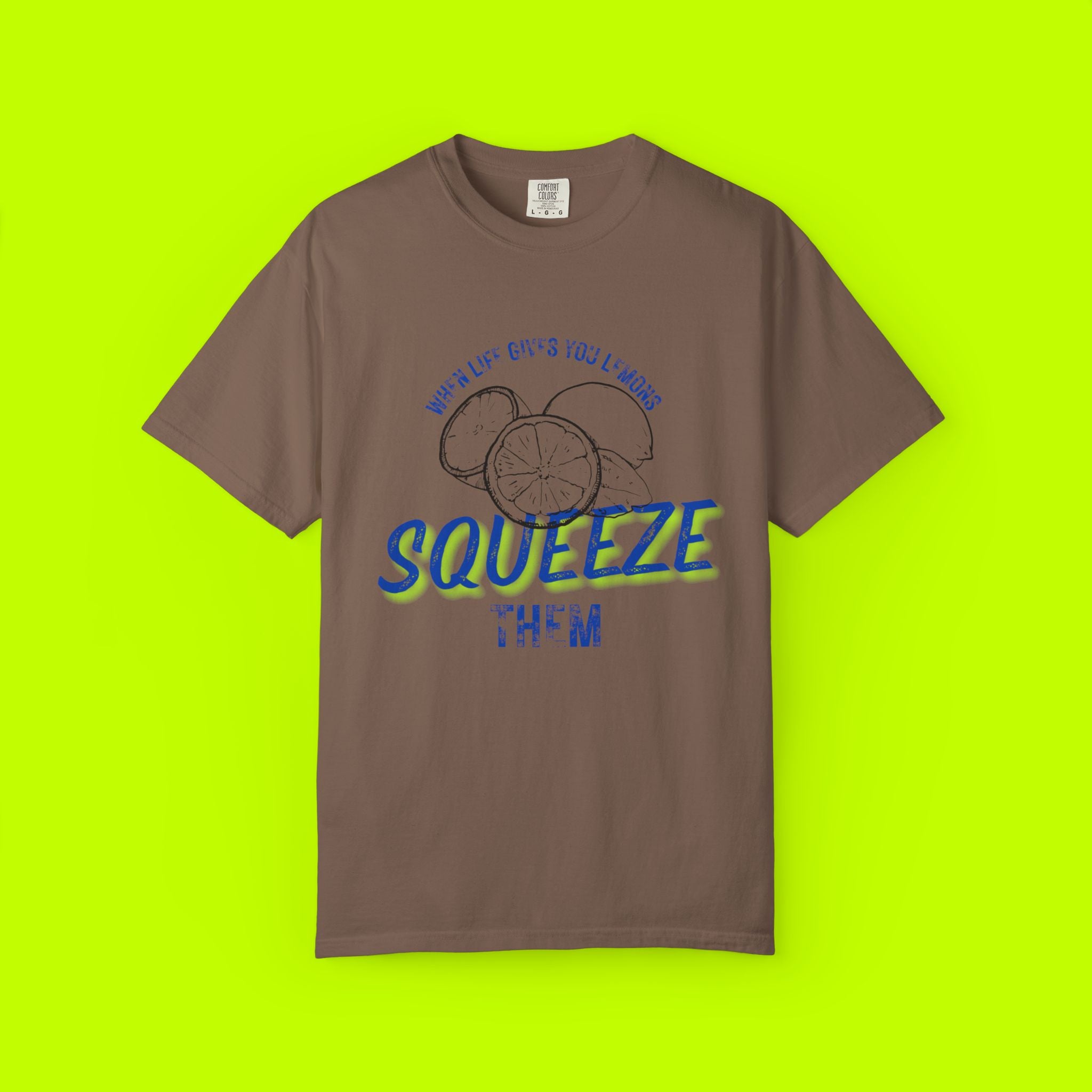 Vintage Lemon Graphic Tee - Unisex Garment-Dyed T-shirt