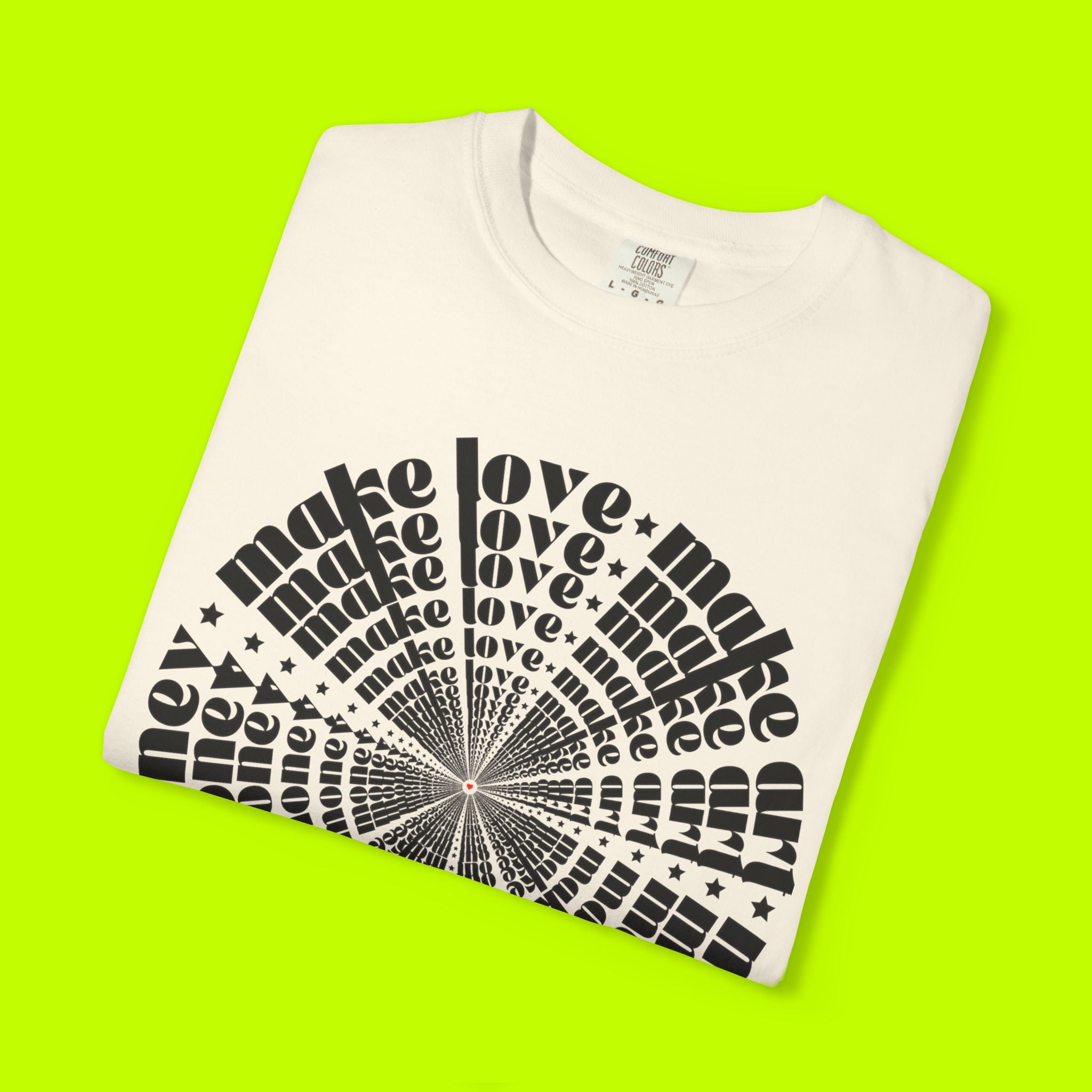 Vintage Style, Make Love, Make Art, Graphic T-shirt