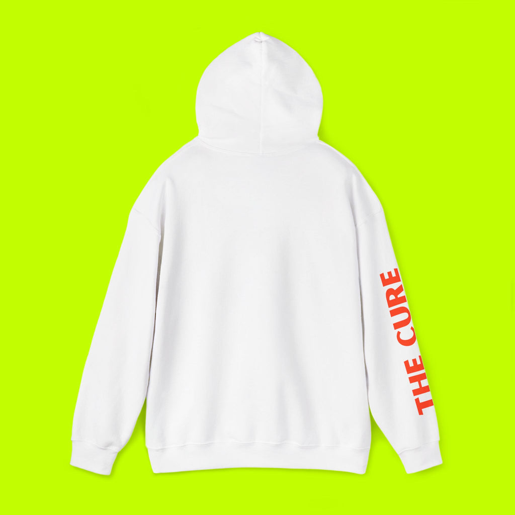 Hoodie — 'Pictures of You' Retro Graphic Hooded Sweatshirt (The Cure Sleeve)