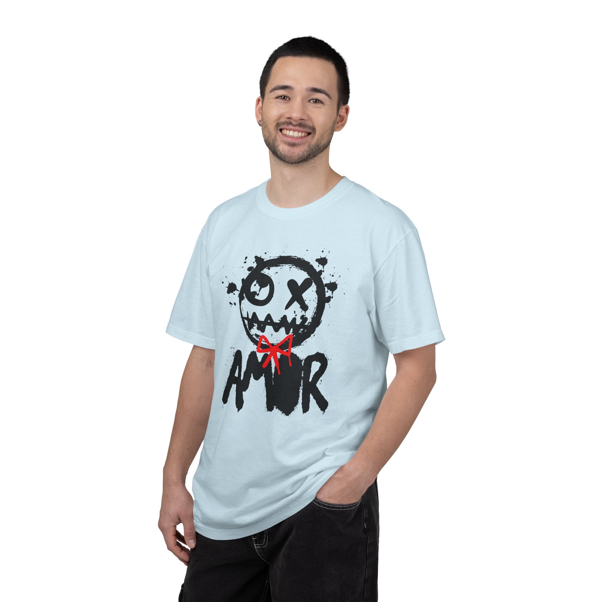 Vintage, Modern Style Amor Graphic Tee T-shirt