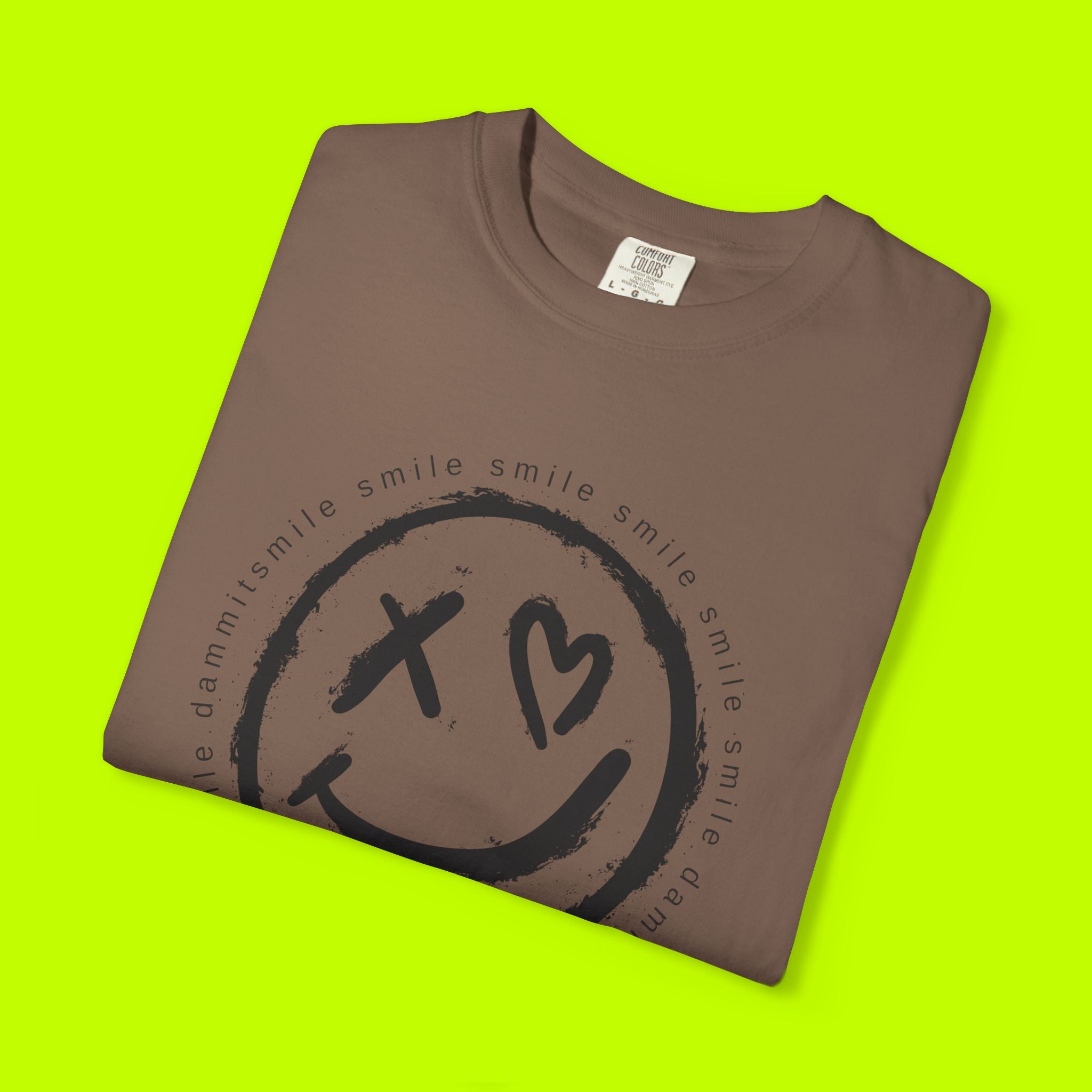 Vintage Style, Smiley Face, Smile Dammit Tshirt