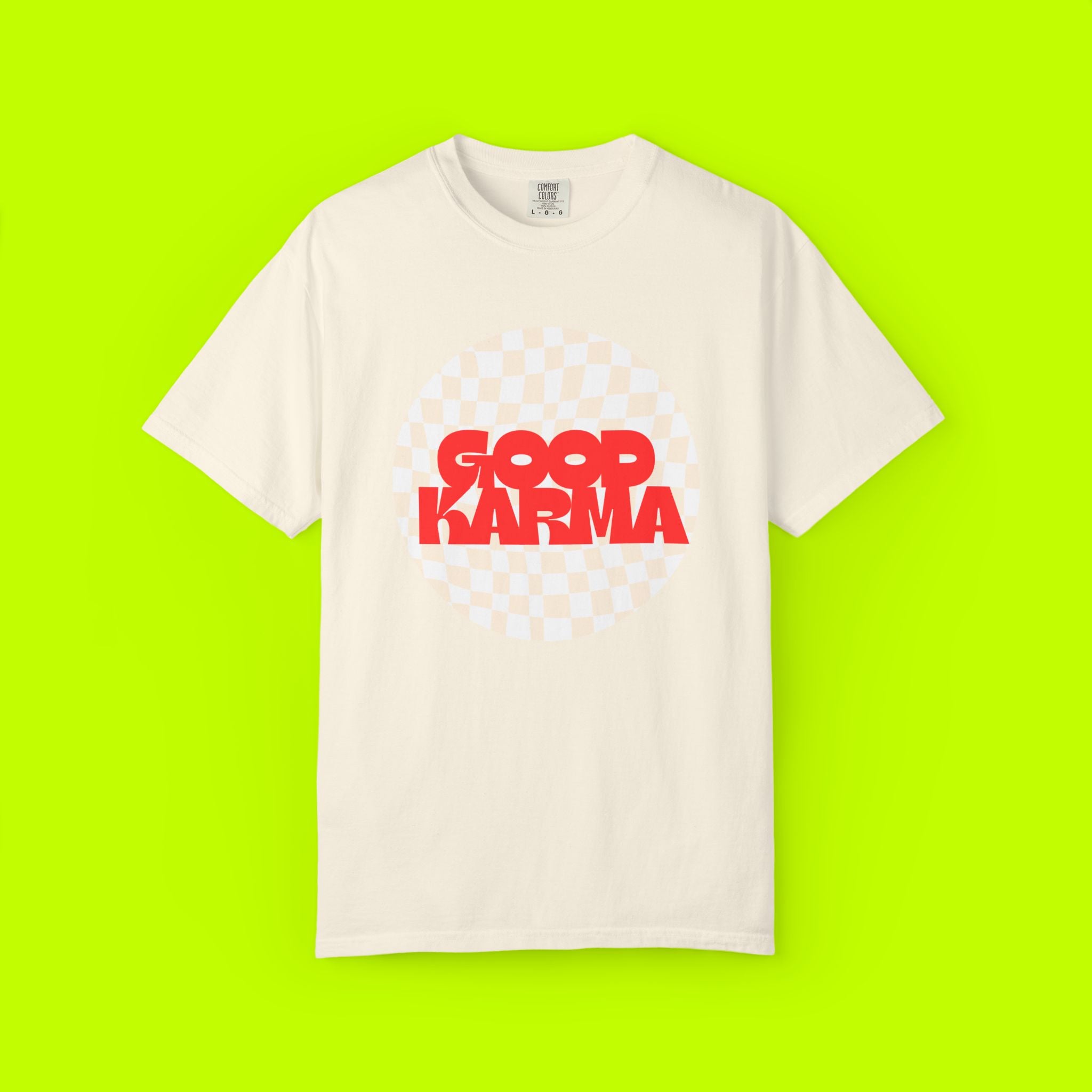 Modern Vintage Style, Good Karma t-shirt