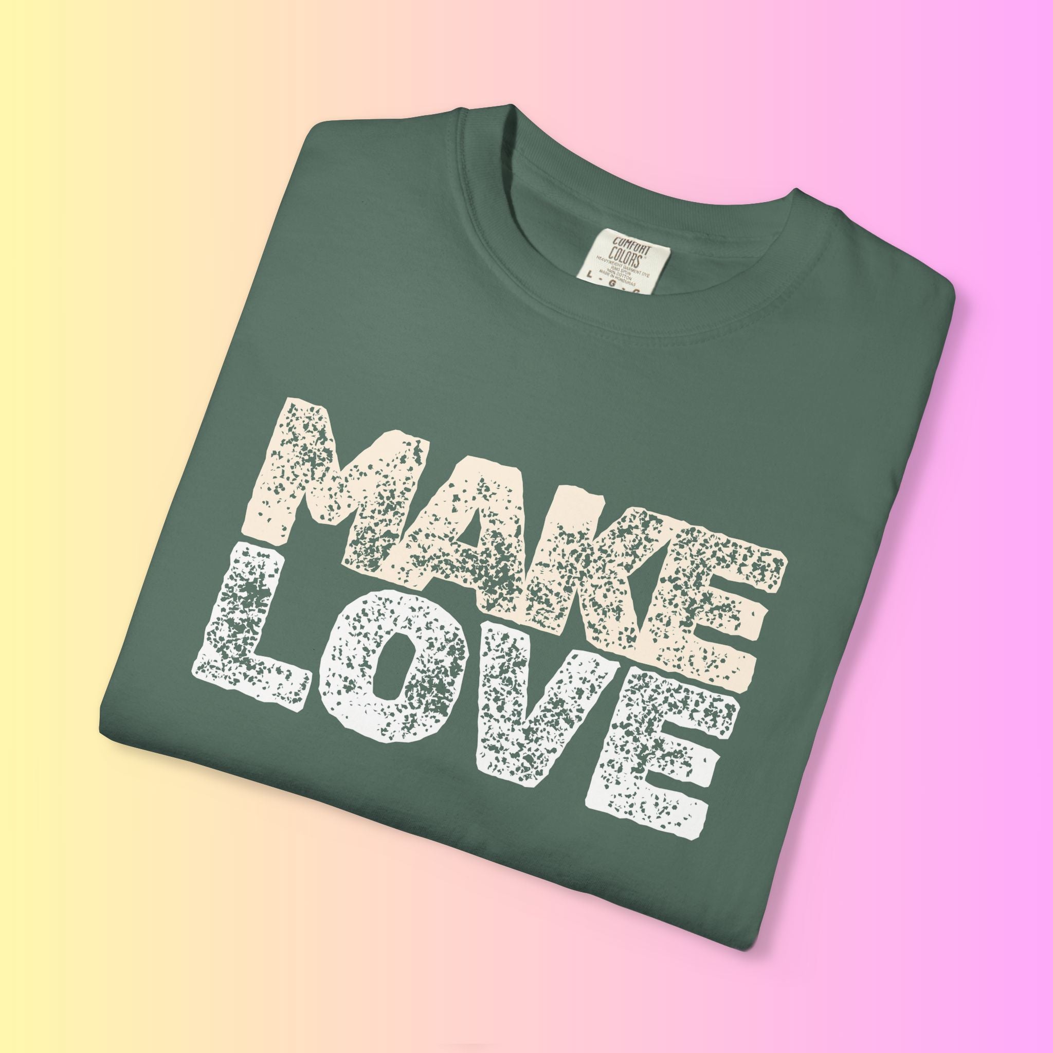 Make Love Not War Tee — Vintage Style Peace Graphic Tee