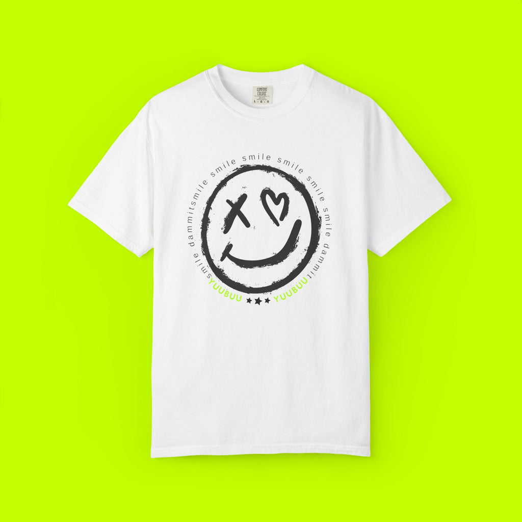 Vintage Style, Smiley Face, Smile Dammit Tshirt