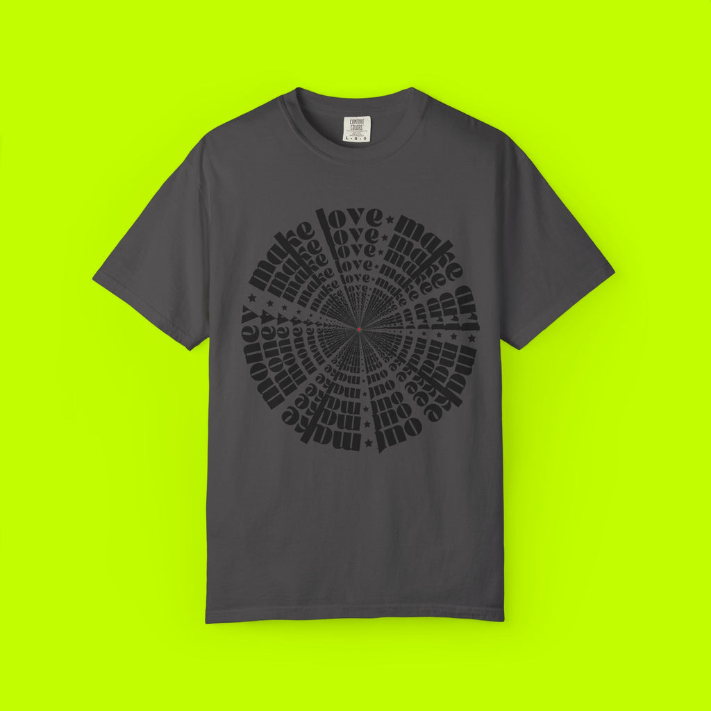 Vintage Style, Make Love, Make Art, Graphic T-shirt