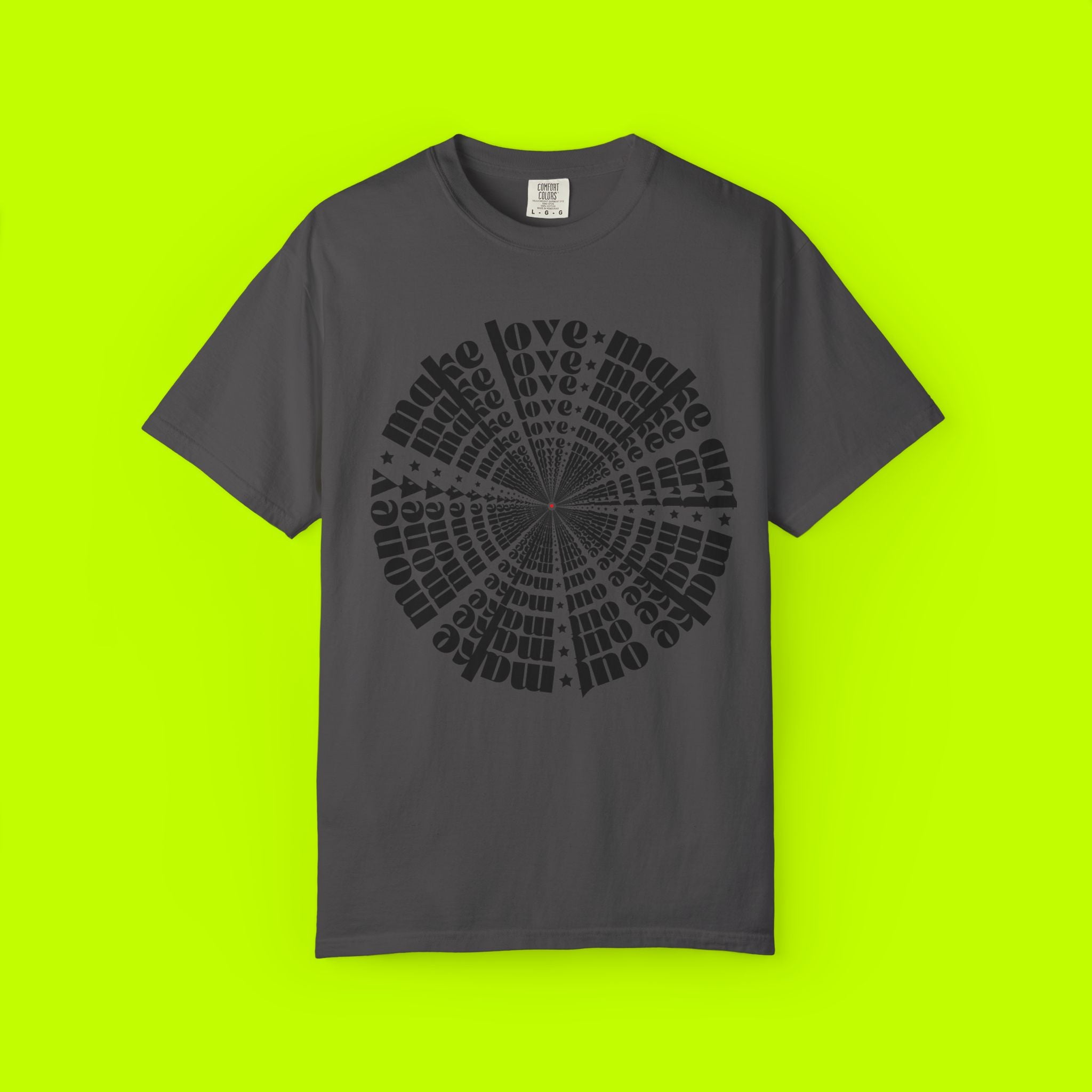 Vintage Style, Make Love, Make Art, Graphic T-shirt