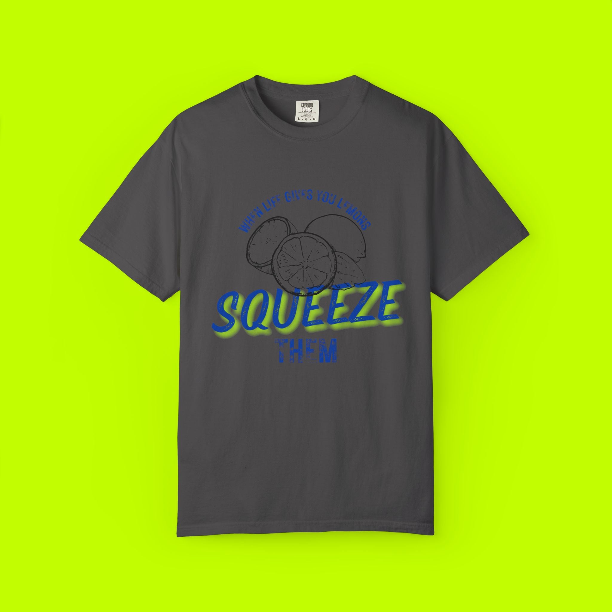 Vintage Lemon Graphic Tee - Unisex Garment-Dyed T-shirt