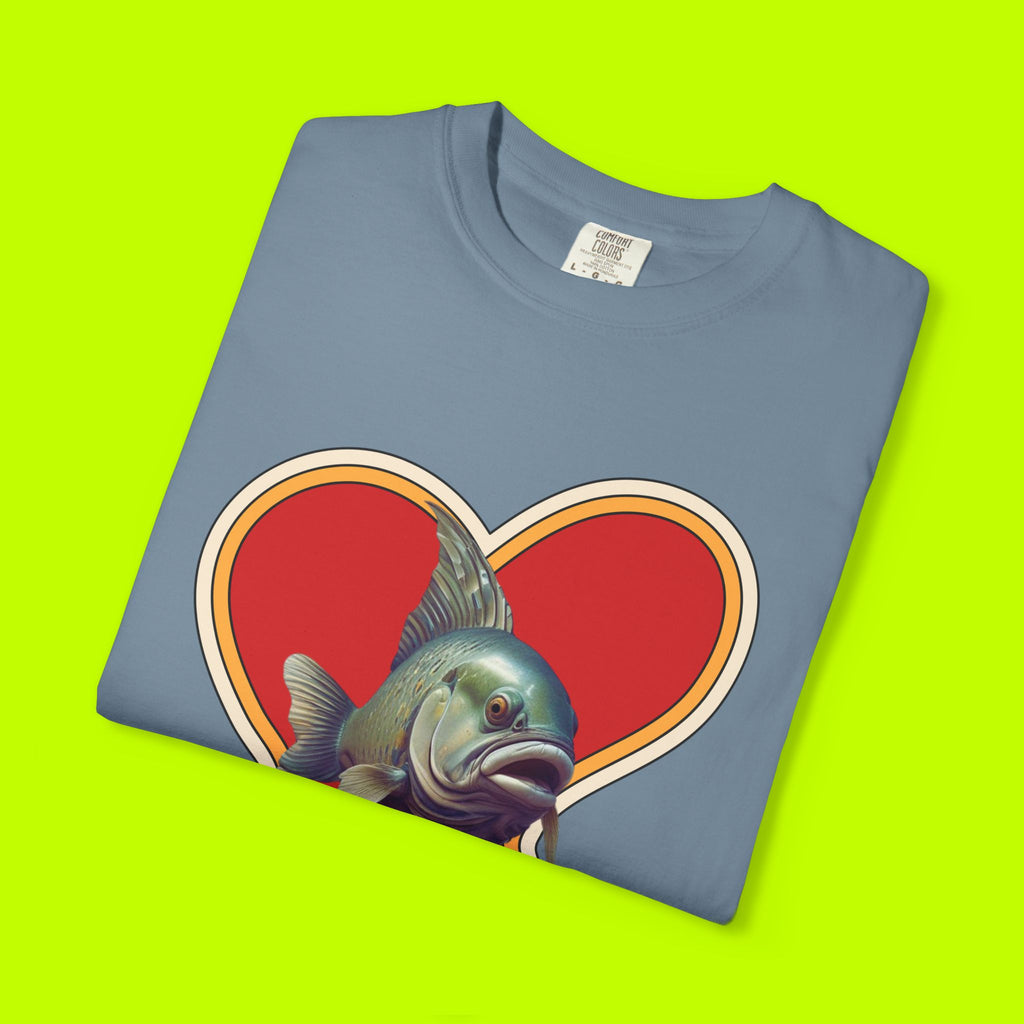 Fish In Love Vintage Style T-shirt