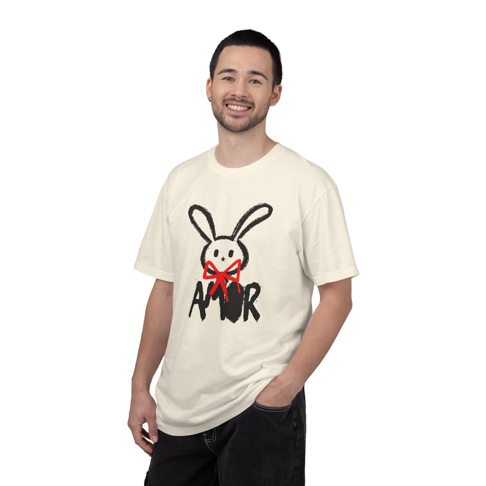 Modern Vintage Style, GraphicTee, Bunny Amor T-shirt