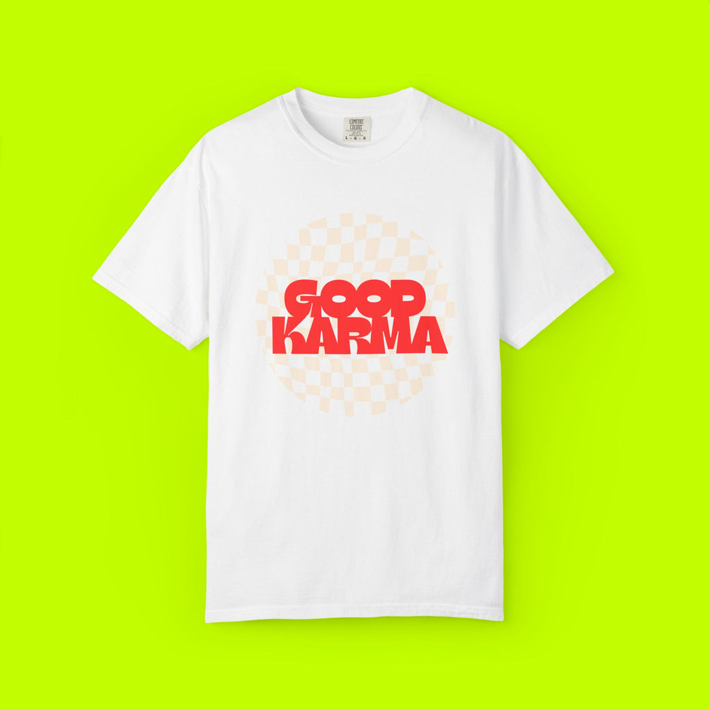 Modern Vintage Style, Good Karma t-shirt