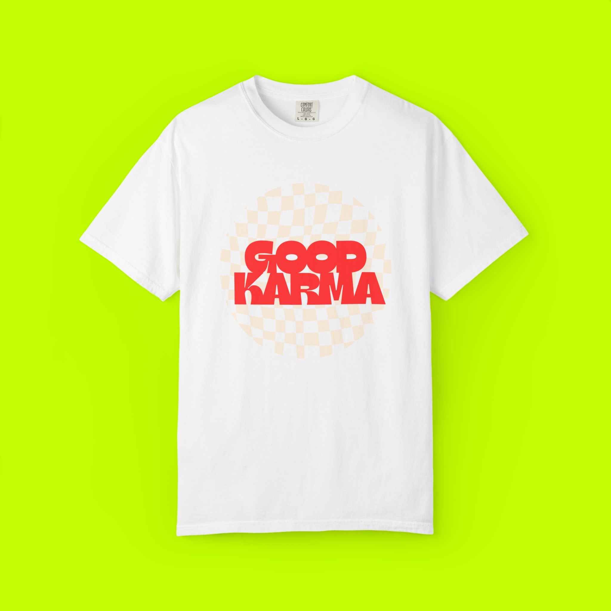 Modern Vintage Style, Good Karma t-shirt