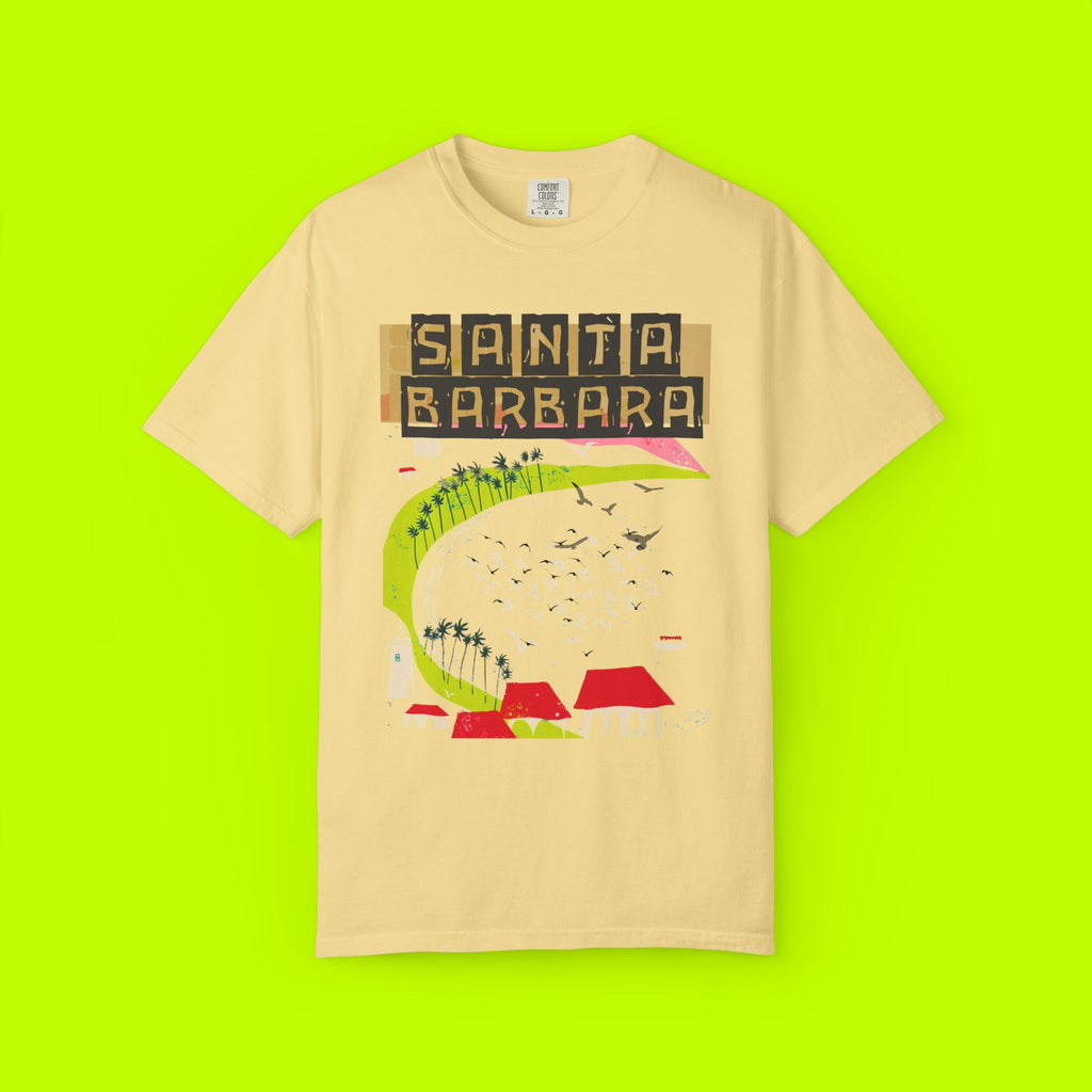 Santa Barbara Vintage Unisex T-Shirt, Casual Summer Tee, Gift for Travelers, Retro Travel Shirt, Beach Day Apparel, Unique Graphic T