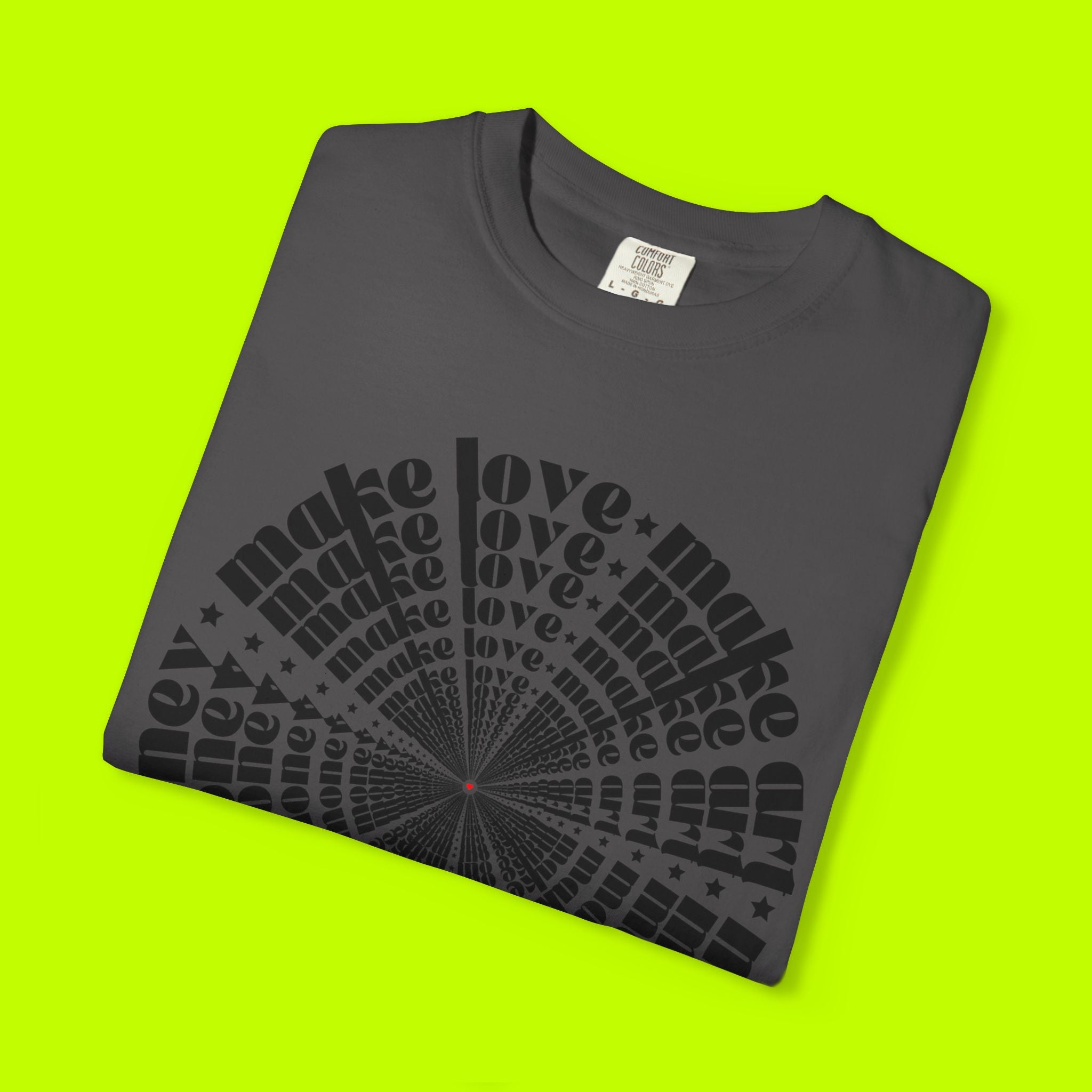 Vintage Style, Make Love, Make Art, Graphic T-shirt