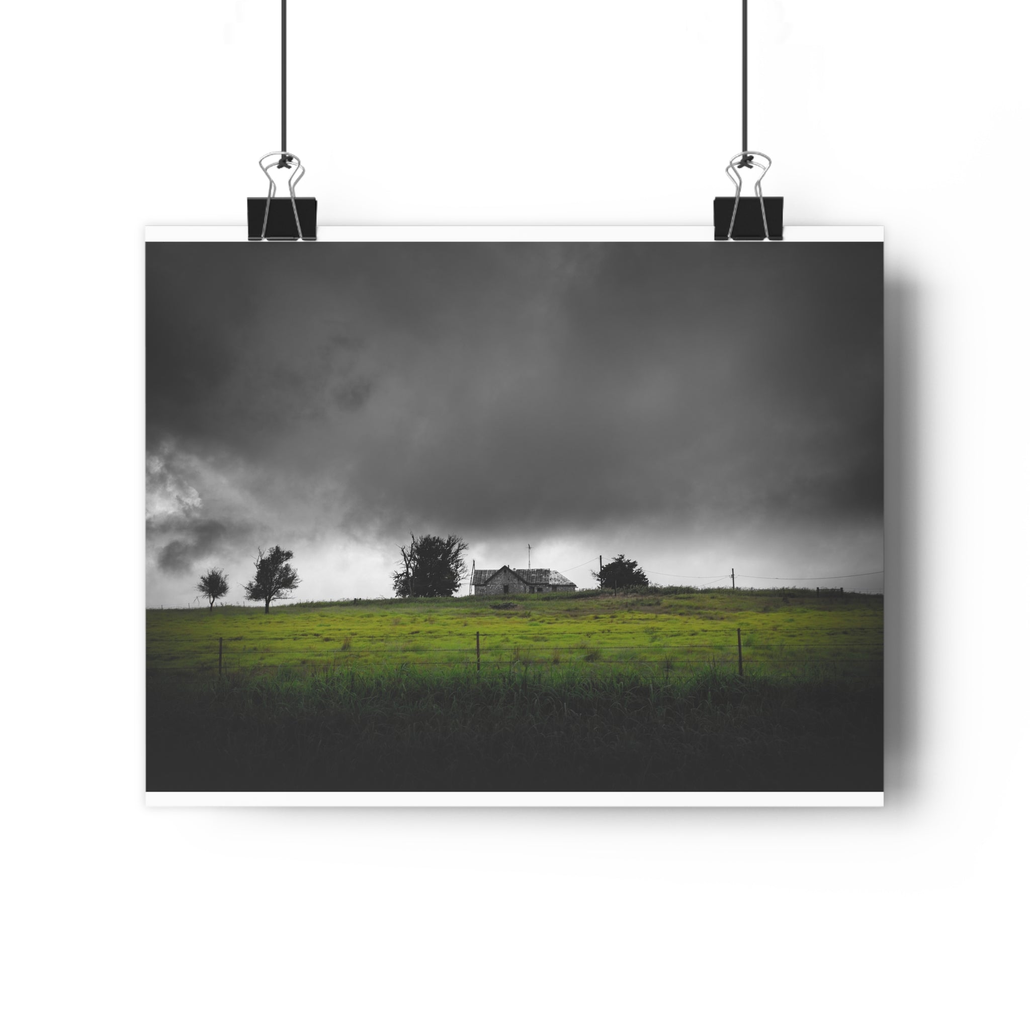 Moody Countryside Landscape- Giclée Art Print-Art By, Jennifer Cummins