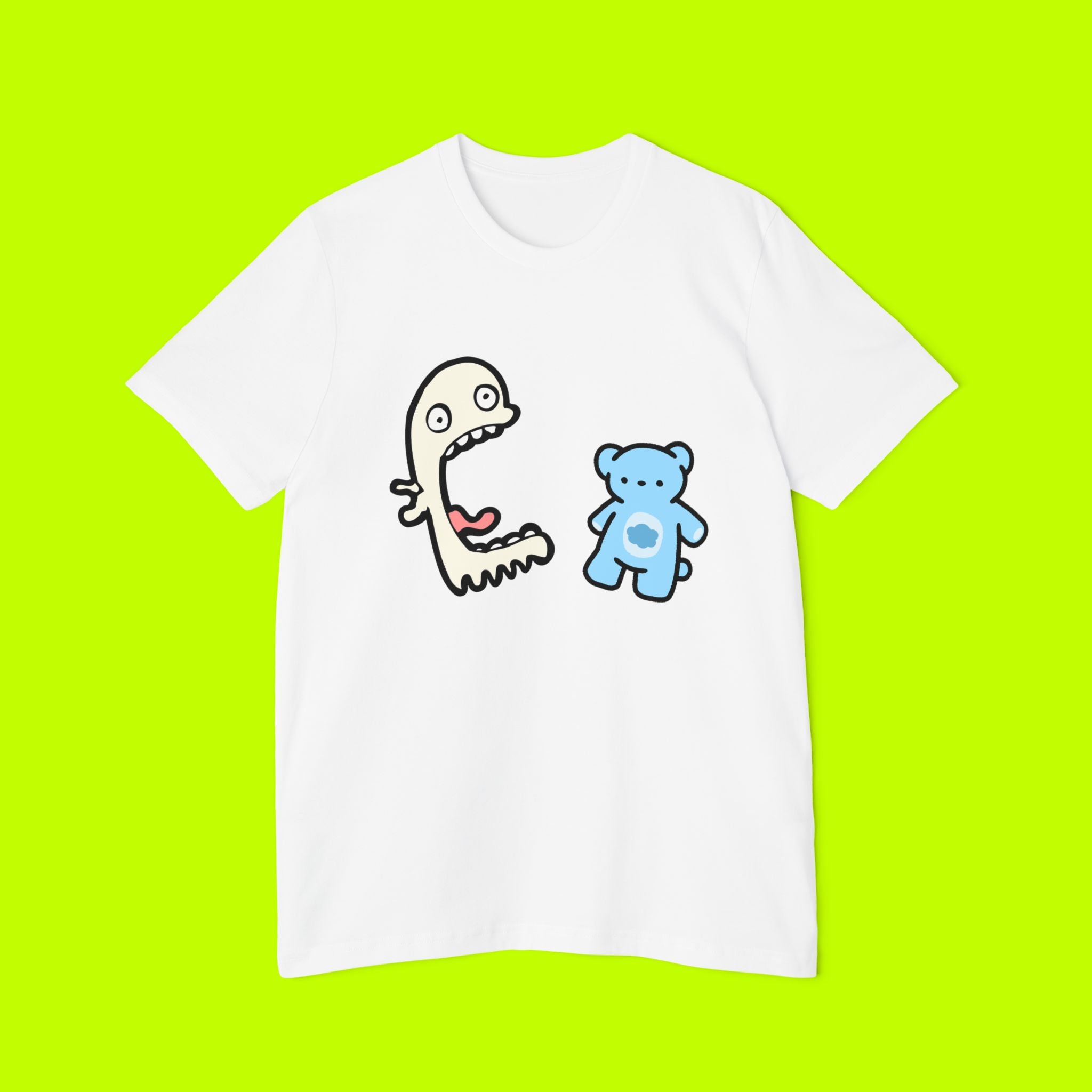 Soft, Vintage Style,  Monster T-shirt, Halloween Graphic Tee, USA-Made, Unisex Short-Sleeve, Jersey T-Shirt