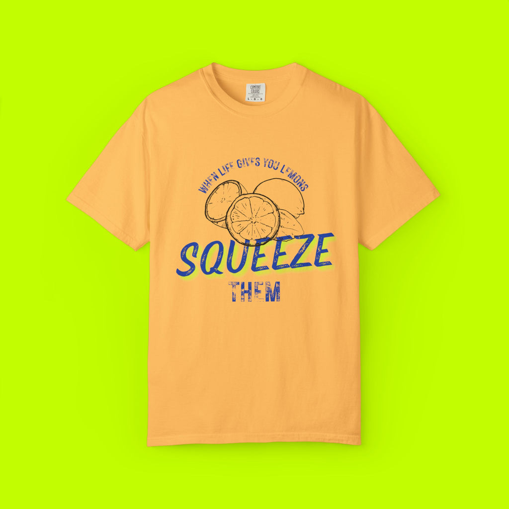 Vintage Lemon Graphic Tee - Unisex Garment-Dyed T-shirt