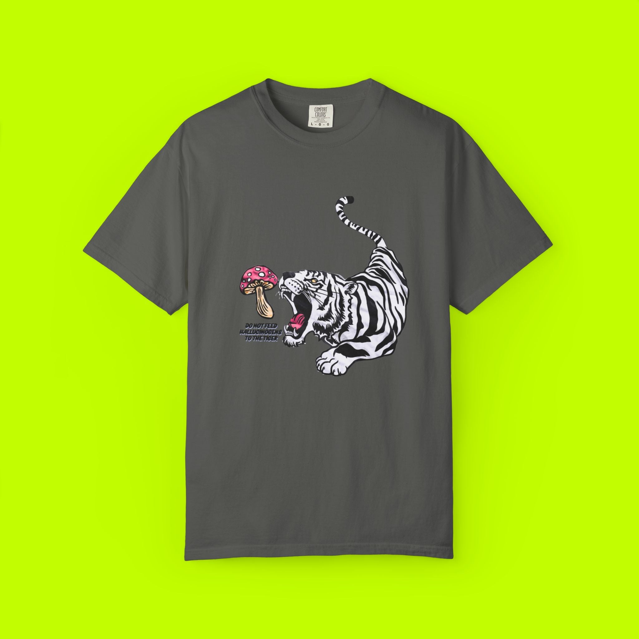 Vintage Style, Graphic Tee, Tiger Mushroom T-shirt