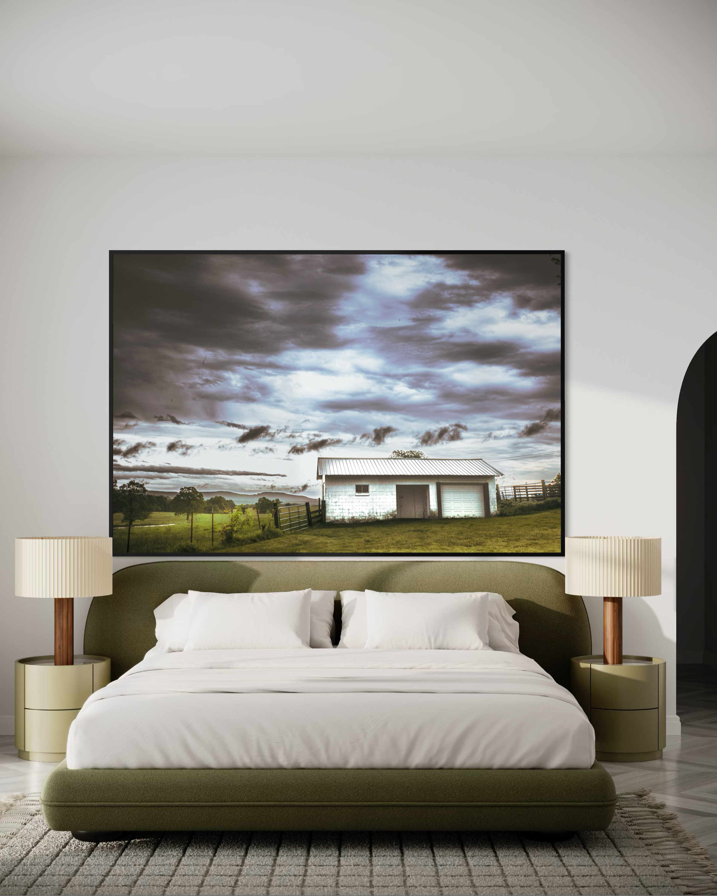 Haunting Farmhouse- Giclée Art Print-Art by Jennifer Cummins