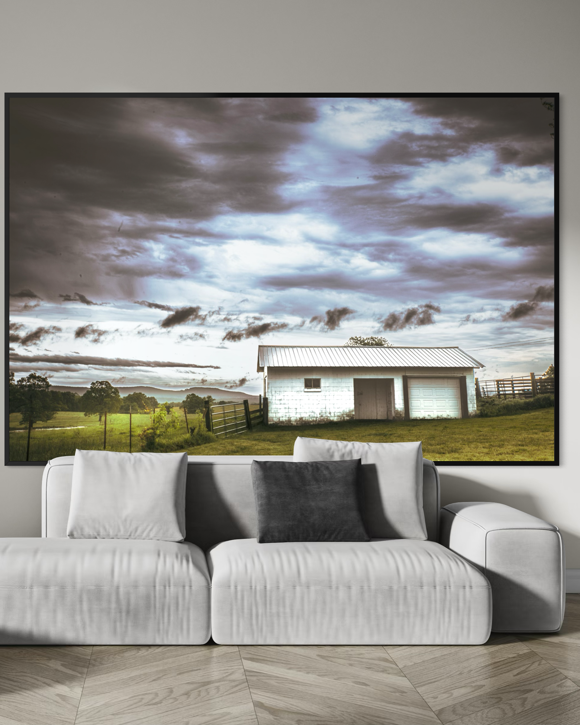 Haunting Farmhouse- Giclée Art Print-Art by Jennifer Cummins