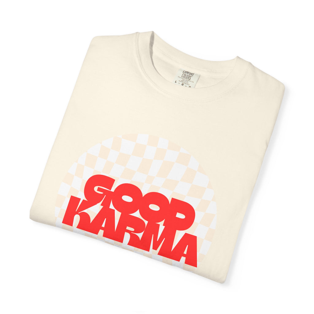 Modern Vintage Style, Good Karma t-shirt