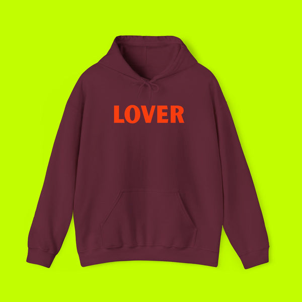 Hoodie — Bold 'LOVER' Graphic Pullover