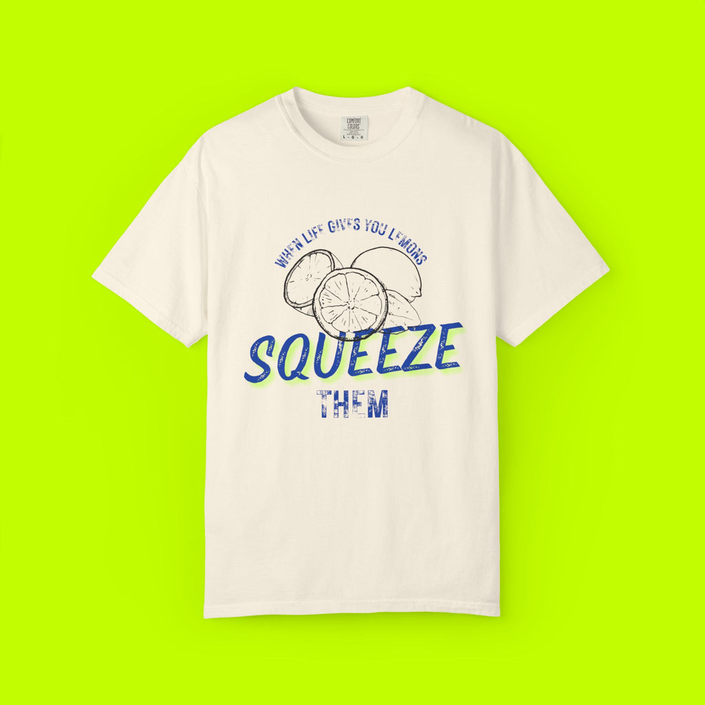 Vintage Lemon Graphic Tee - Unisex Garment-Dyed T-shirt