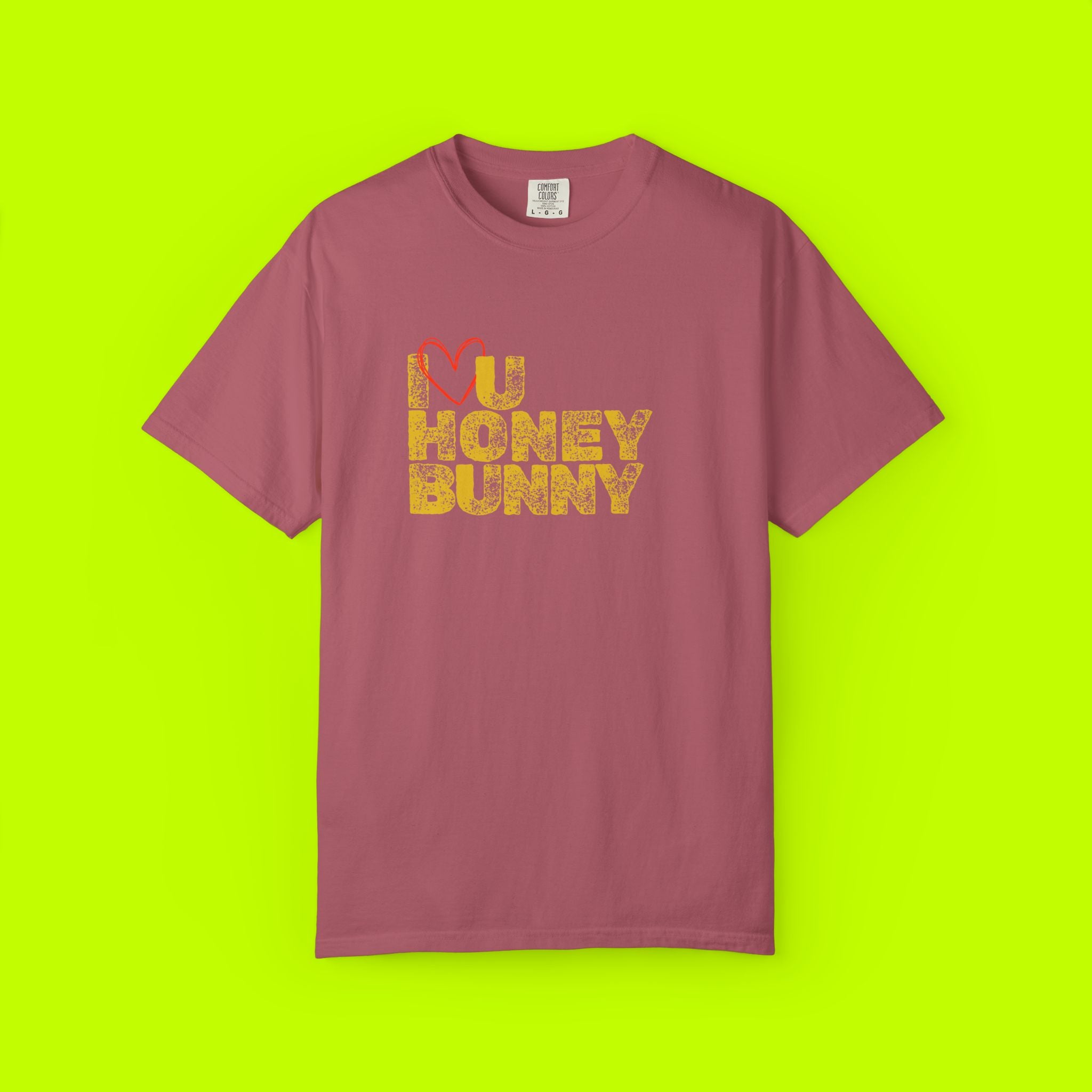 Love You Honey Bunny T-Shirt, Cute Couples Tee, Romantic Gift, Valentine's Day Apparel, Casual Love Shirt, Springtime Fashion