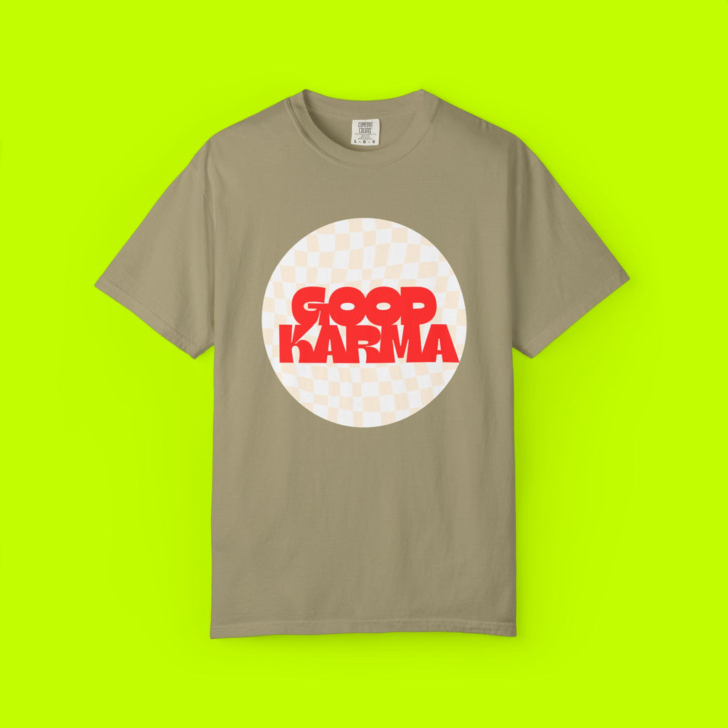 Modern Vintage Style, Good Karma t-shirt