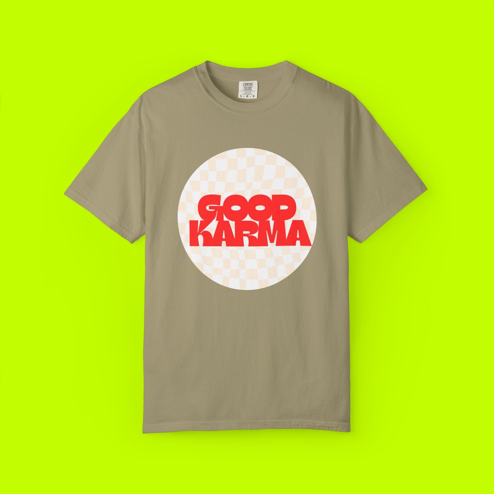 Modern Vintage Style, Good Karma t-shirt