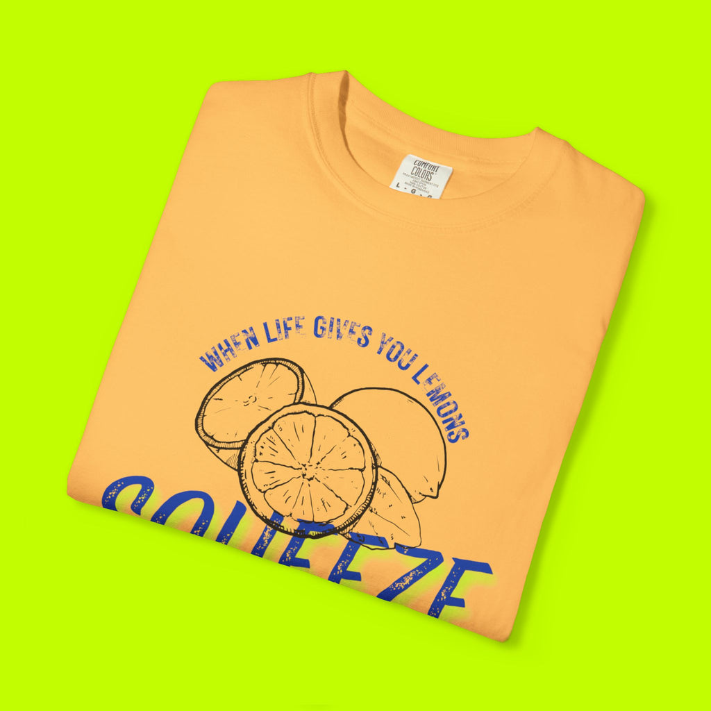 Vintage Lemon Graphic Tee - Unisex Garment-Dyed T-shirt