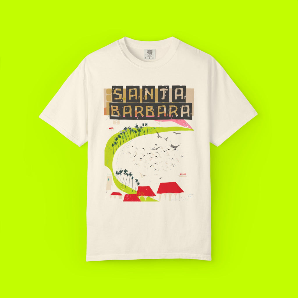 Santa Barbara Vintage Unisex T-Shirt, Casual Summer Tee, Gift for Travelers, Retro Travel Shirt, Beach Day Apparel, Unique Graphic T
