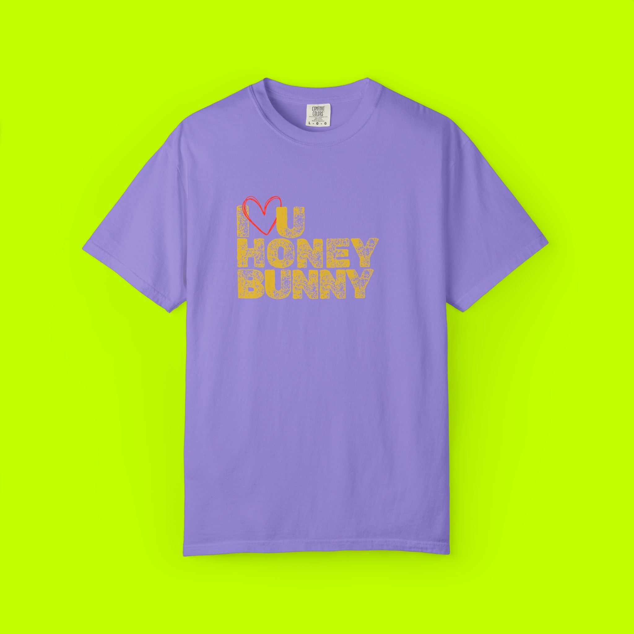 Love You Honey Bunny T-Shirt, Cute Couples Tee, Romantic Gift, Valentine's Day Apparel, Casual Love Shirt, Springtime Fashion