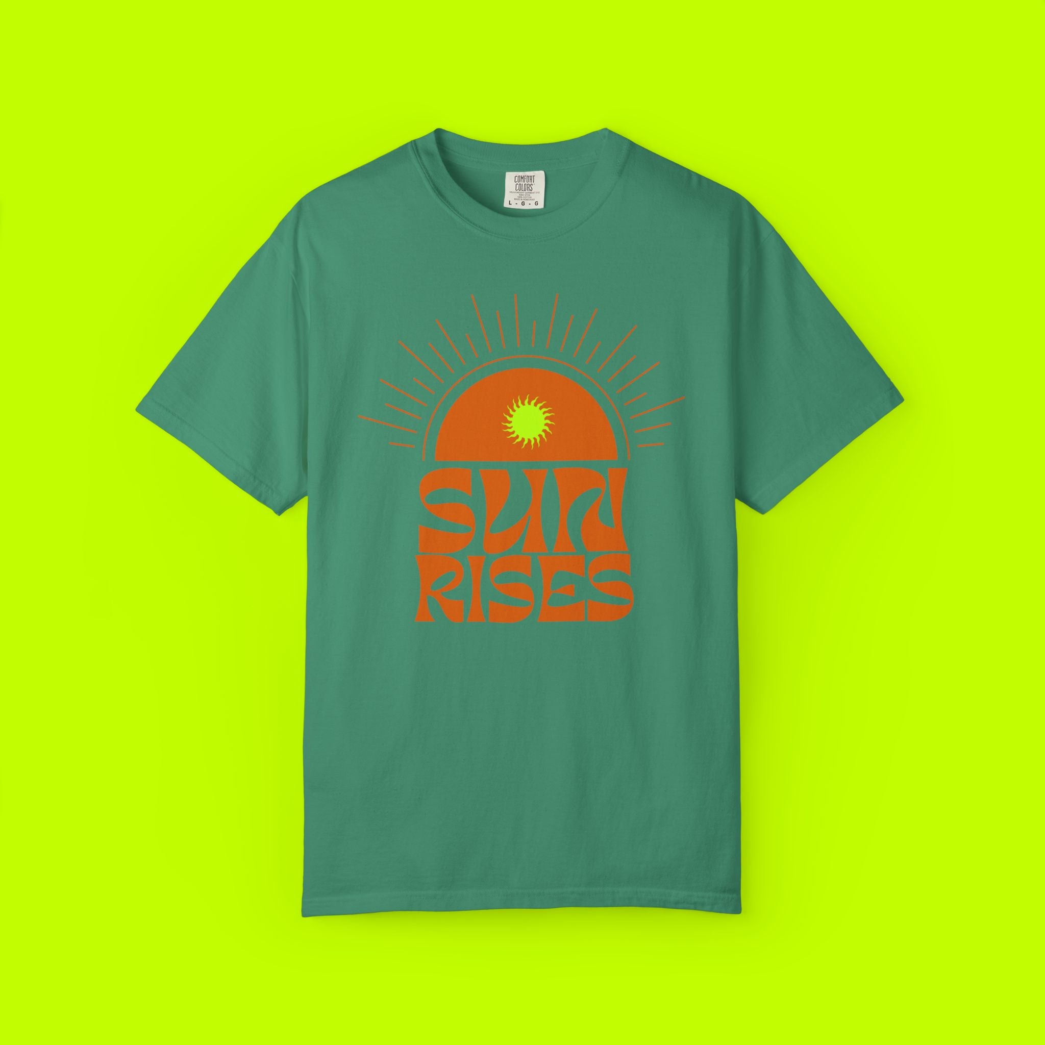 Vintage Style, Graphic Tee, Sun Rises T-shirt