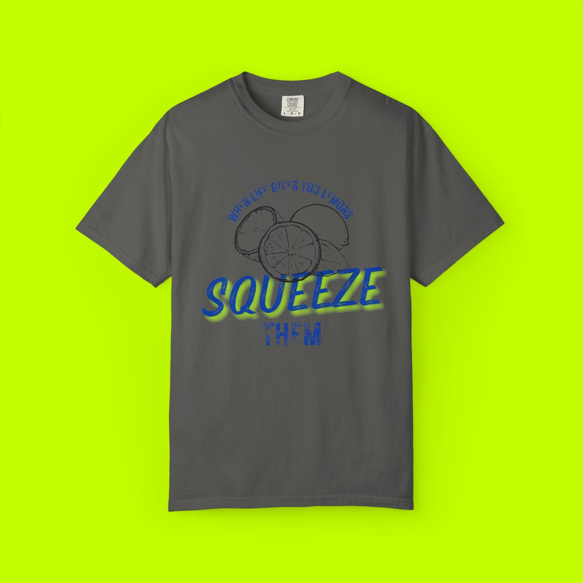 Vintage Lemon Graphic Tee - Unisex Garment-Dyed T-shirt