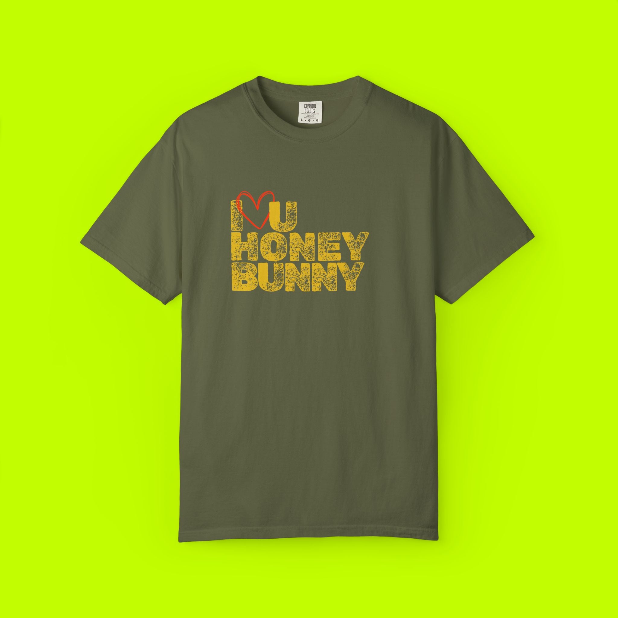 Love You Honey Bunny T-Shirt, Cute Couples Tee, Romantic Gift, Valentine's Day Apparel, Casual Love Shirt, Springtime Fashion