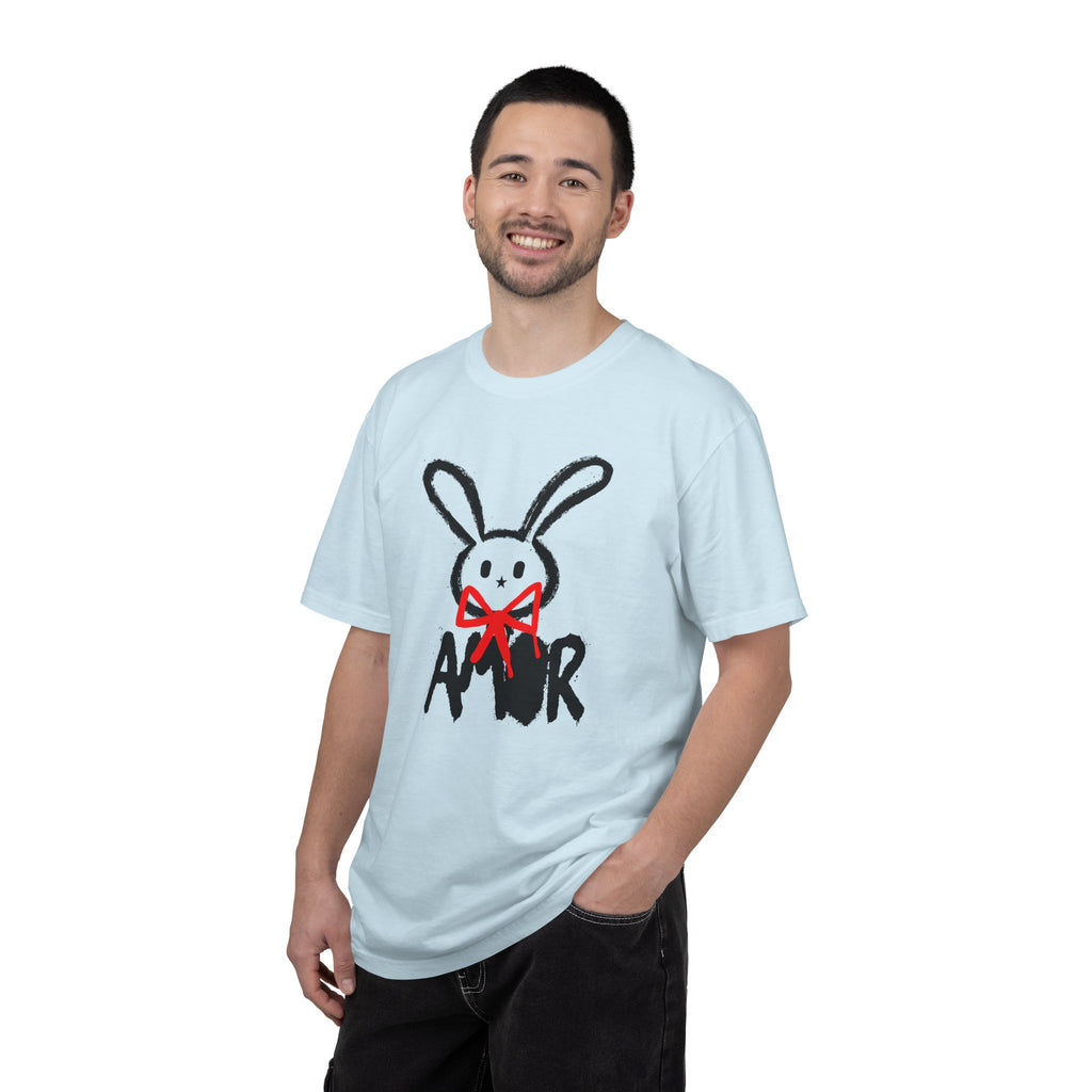 Modern Vintage Style, GraphicTee, Bunny Amor T-shirt