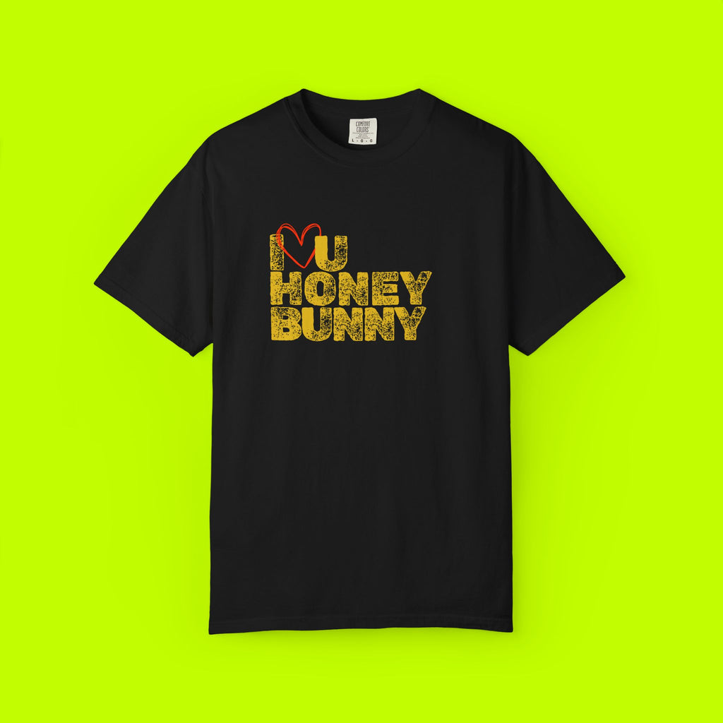 Love You Honey Bunny T-Shirt, Cute Couples Tee, Romantic Gift, Valentine's Day Apparel, Casual Love Shirt, Springtime Fashion