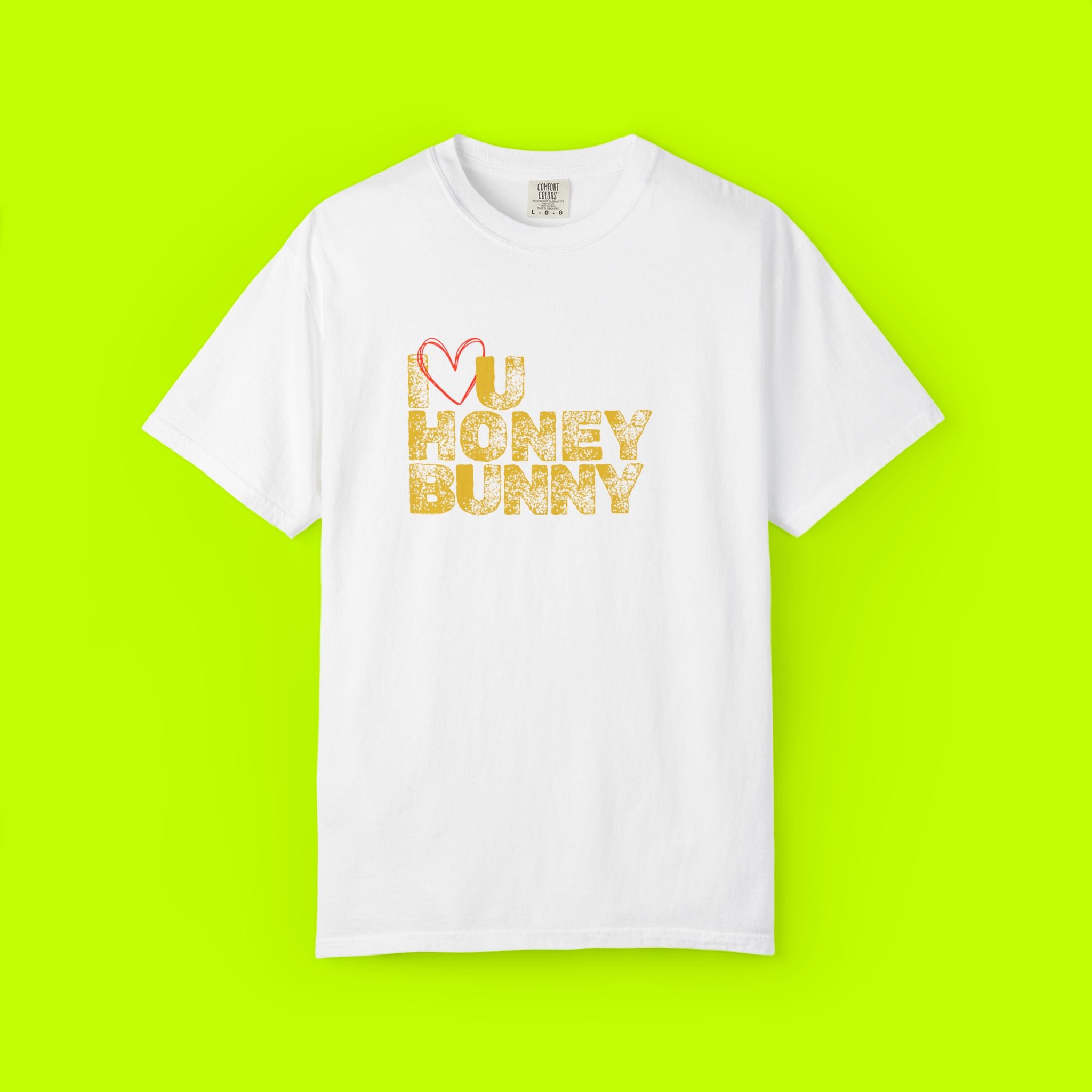 Love You Honey Bunny T-Shirt, Cute Couples Tee, Romantic Gift, Valentine's Day Apparel, Casual Love Shirt, Springtime Fashion