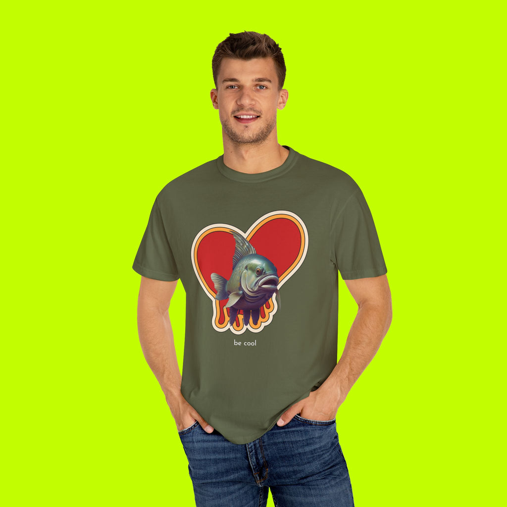 Fish In Love Vintage Style T-shirt