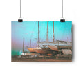 Sailboats at Dusk, Giclée Art Print — Art by Jennifer Cummins