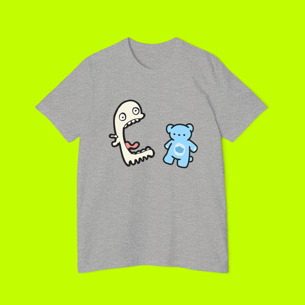 Soft, Vintage Style,  Monster T-shirt, Halloween Graphic Tee, USA-Made, Unisex Short-Sleeve, Jersey T-Shirt