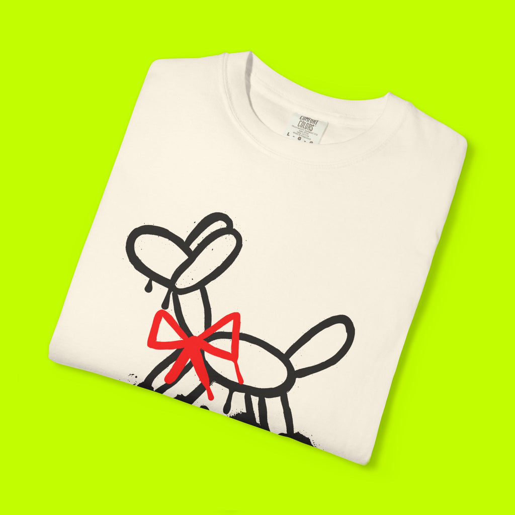 Modern Vintage Style, GraphicTee,  Balloon Dog T-shirt