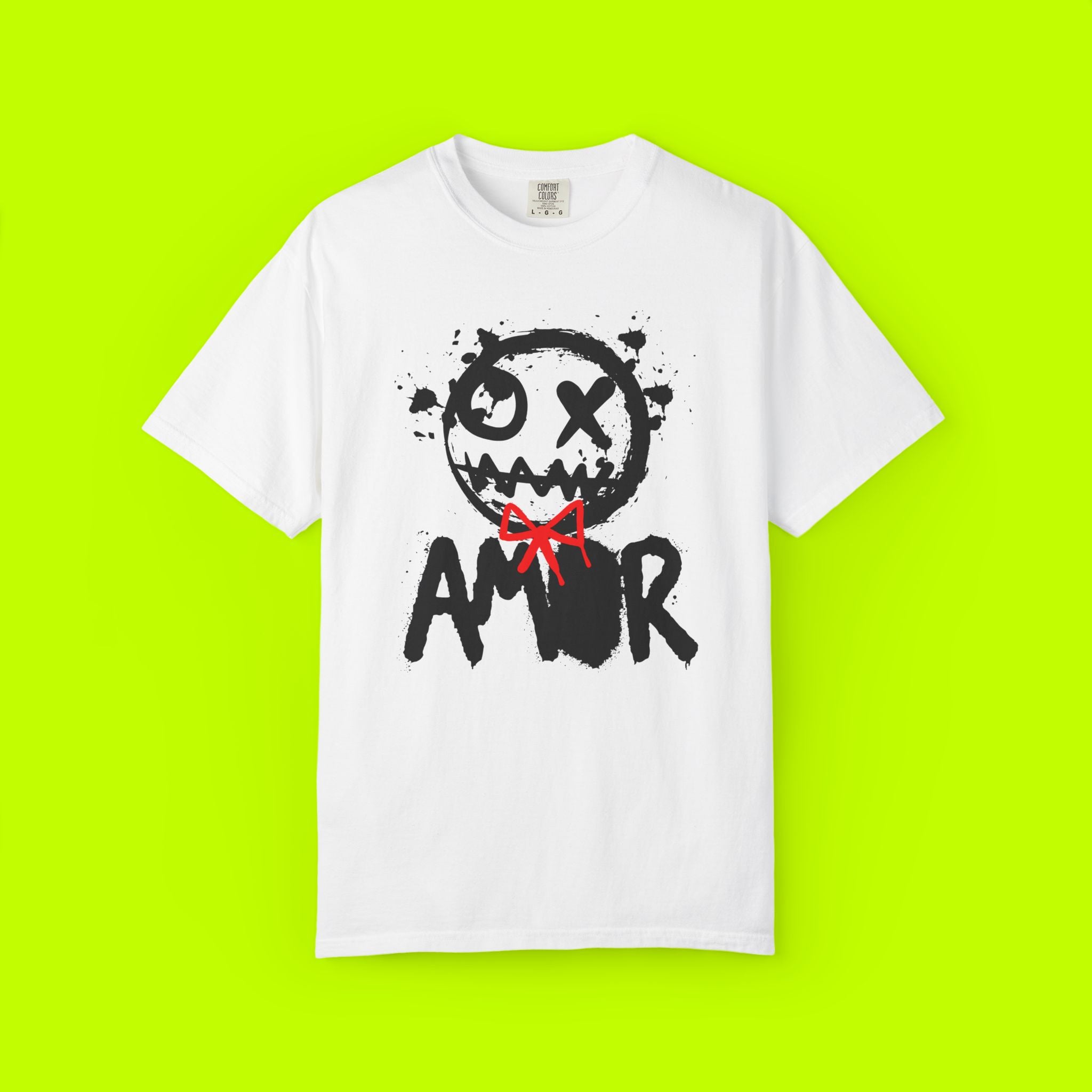 Vintage, Modern Style Amor Graphic Tee T-shirt